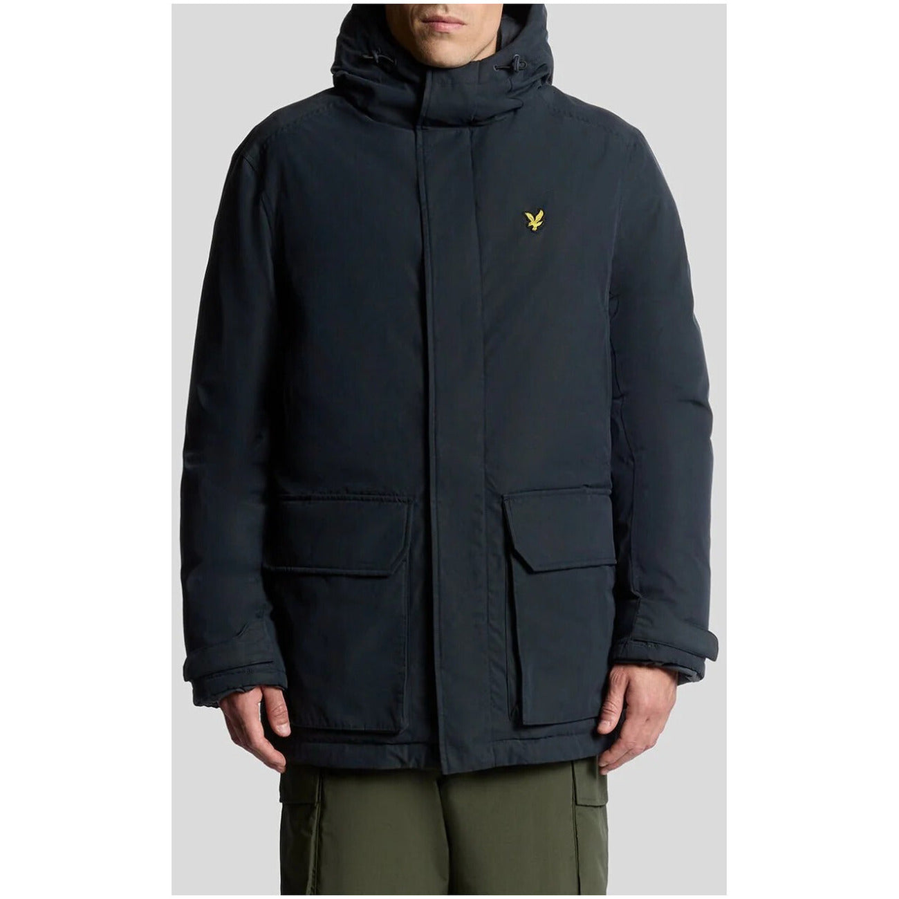 Giubbotto Uomo Lyle & Scott Blu Invernale con Cappuccio