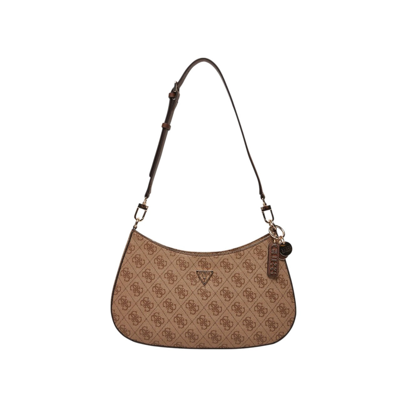 Guess Borsa in Poliuretano Donna Beige NOELLE II TOP ZIP SHOULDER BAG