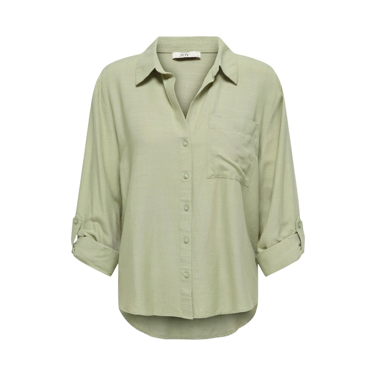 Jacqueline De Yong Camicia in Viscosa Donna Grigio JDYCAYA LINEN LOOSE L/S SHIRT