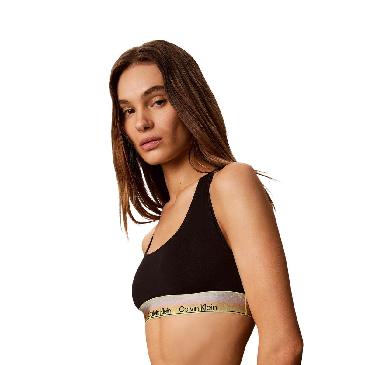 Calvin Klein Underwear Intimo in Cotone Donna Rosa UNLINED BRALETTE
