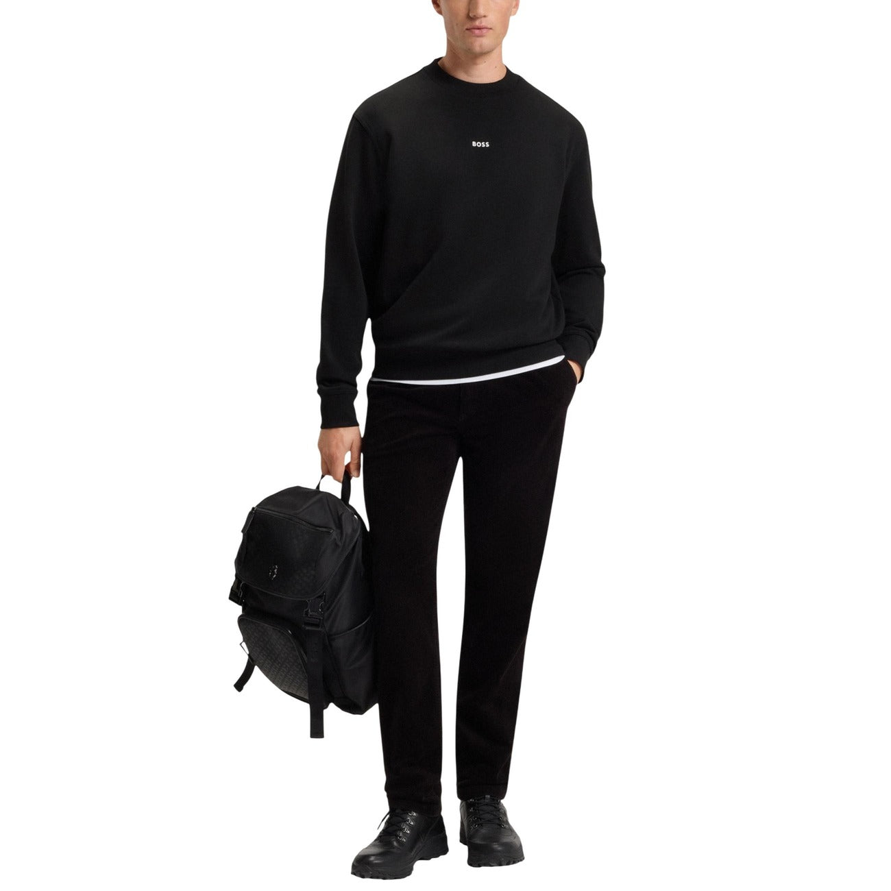 Boss Felpa 50514541 Nero Uomo