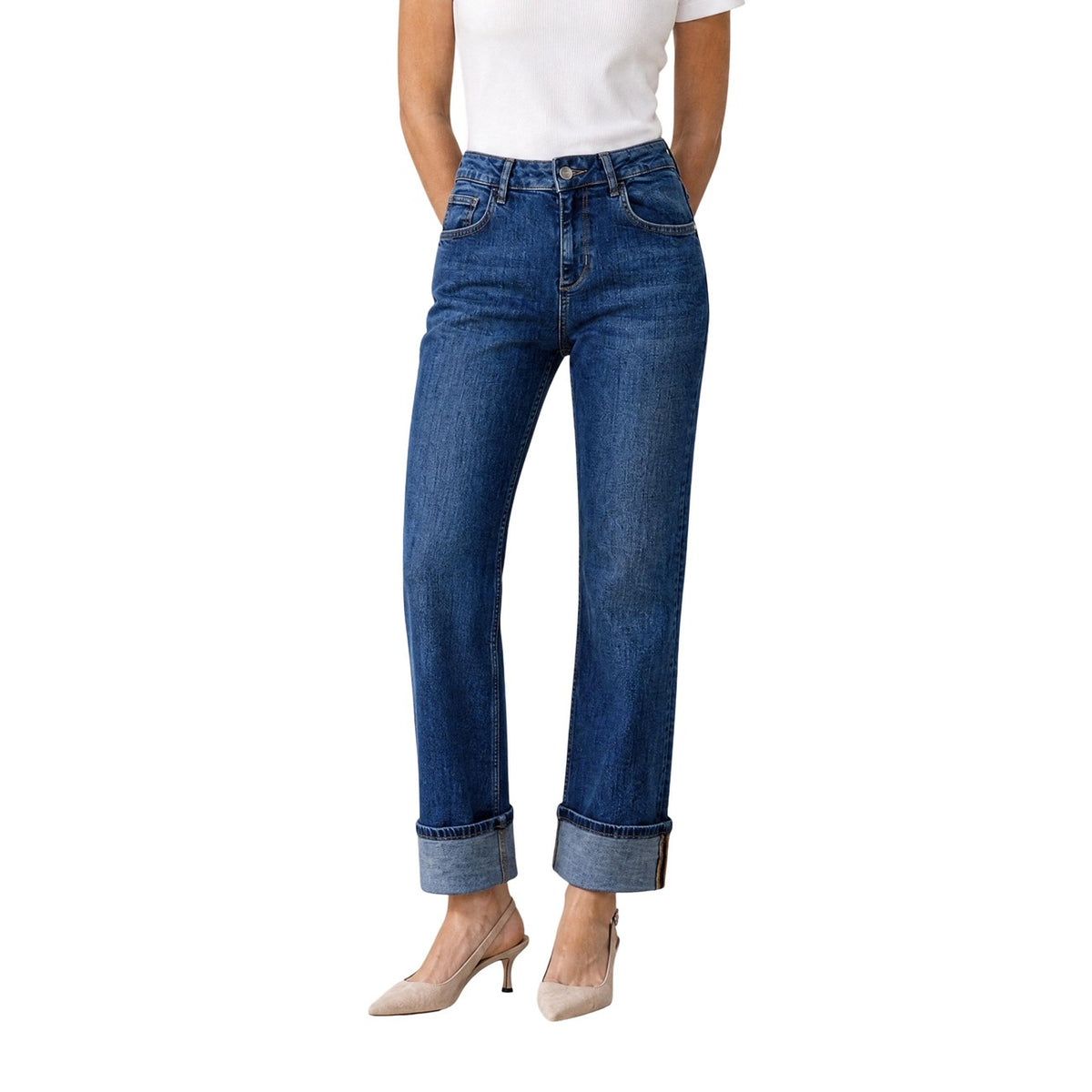Liu Jo Pantalone in Cotone Donna Beige PANTS
