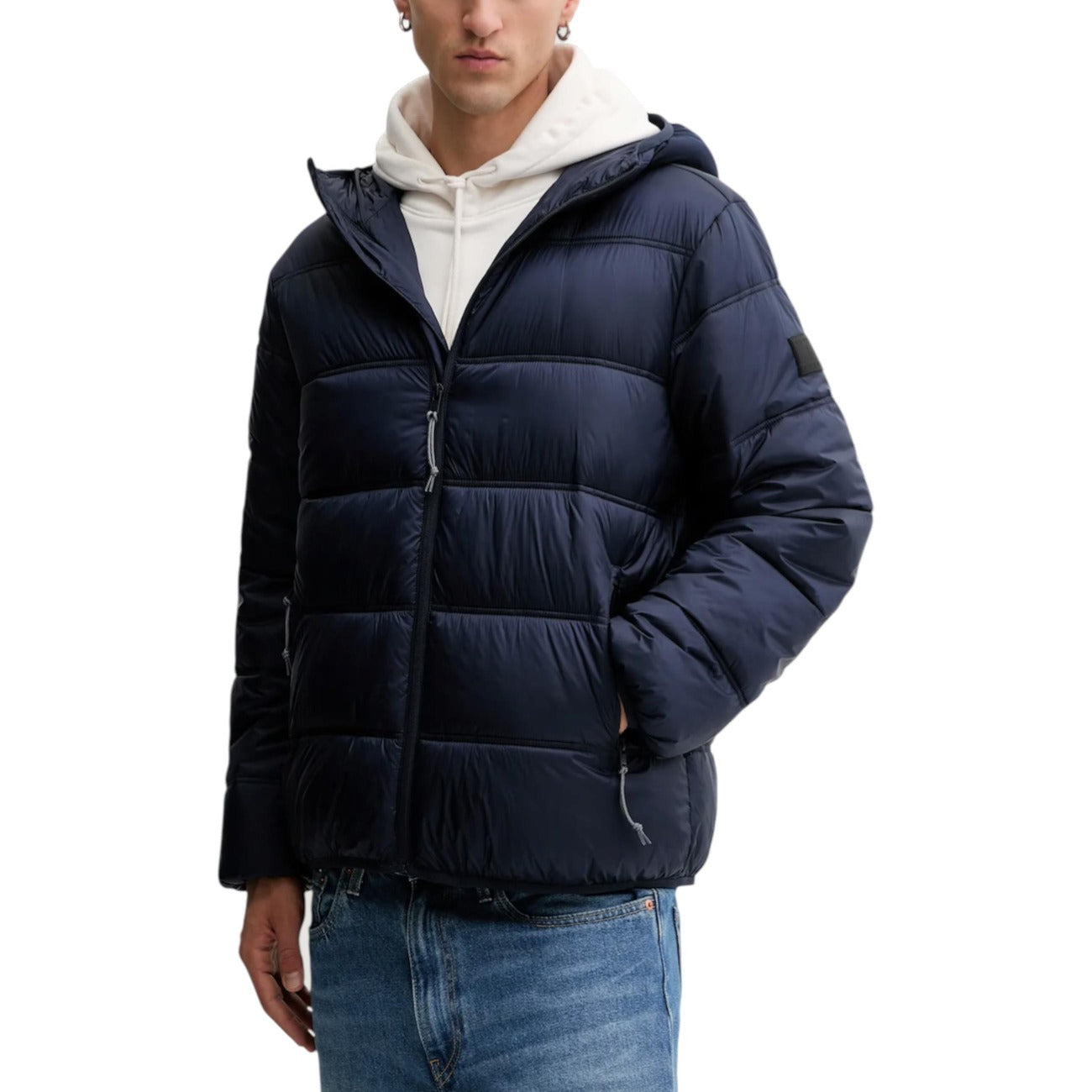 Giubbotto Tommy Hilfiger Jeans Uomo con Cappuccio e Zip - Marrone