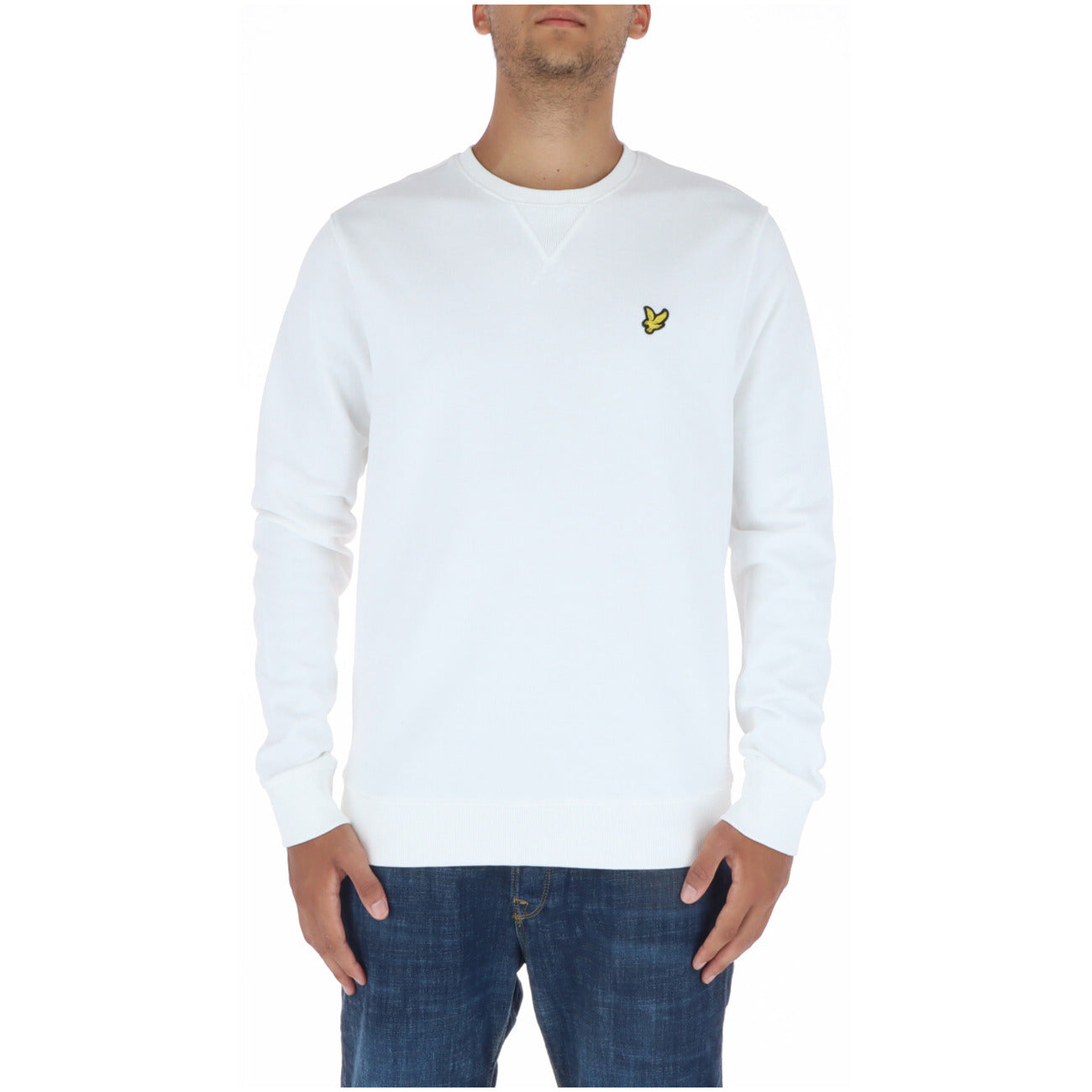 Felpa Uomo Lyle & Scott Girocollo Azzurro in Cotone