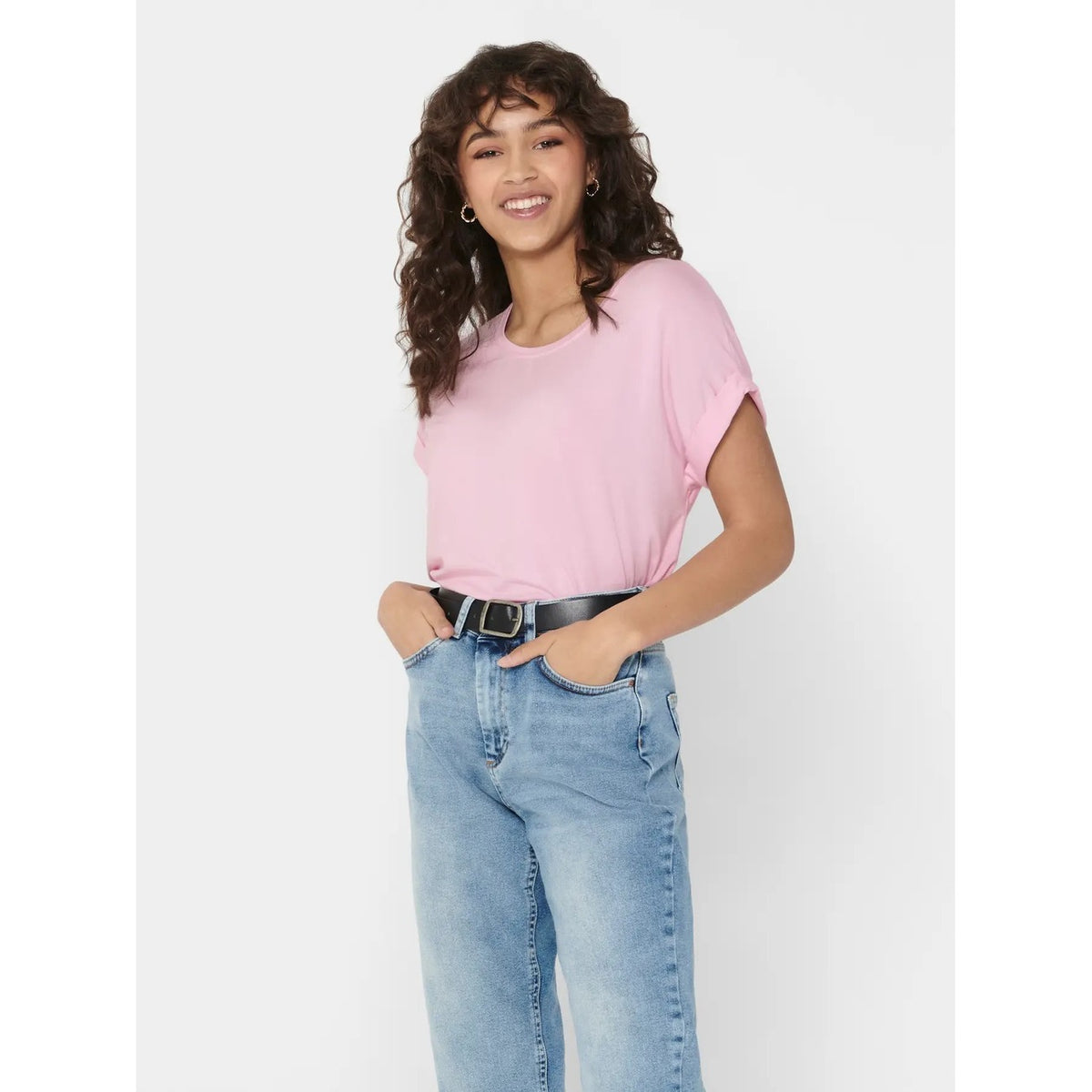Only T-shirt in Viscosa Donna Bianco 15106662