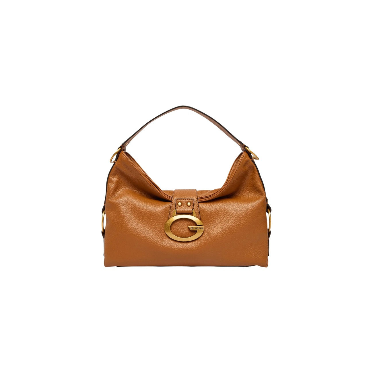 Guess Borsa in Pelle Donna Beige CAMDEN SHOULDER BAG