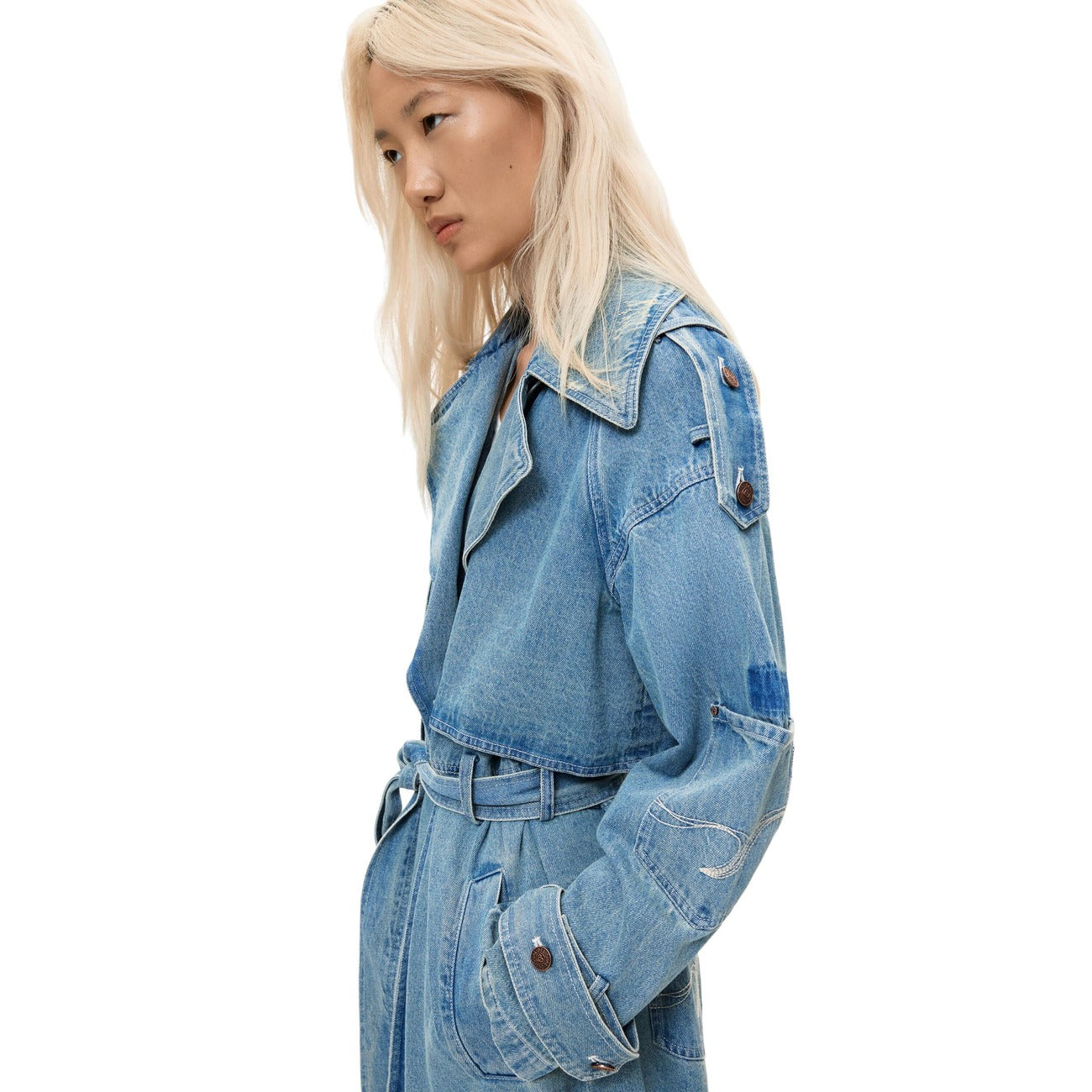 Desigual Giacca in Cotone Donna Blu CHAQ_GRESIL