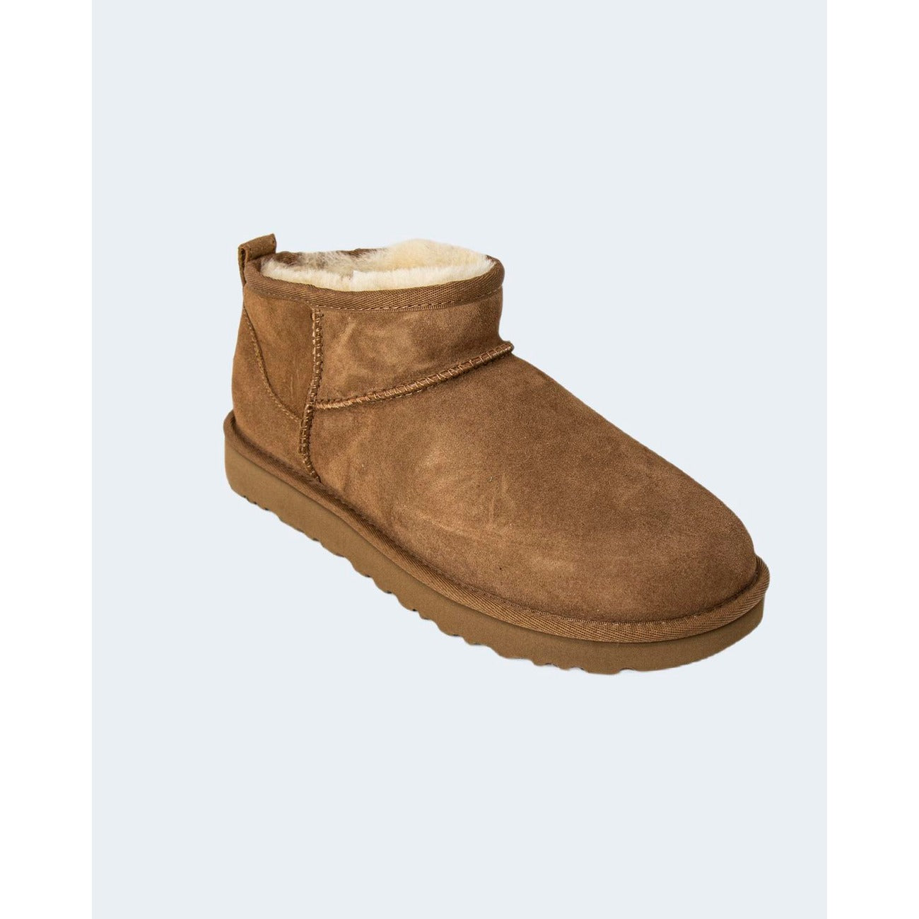 Ugg Stivali in Pelle Donna Beige CLASSIC ULTRA MINI