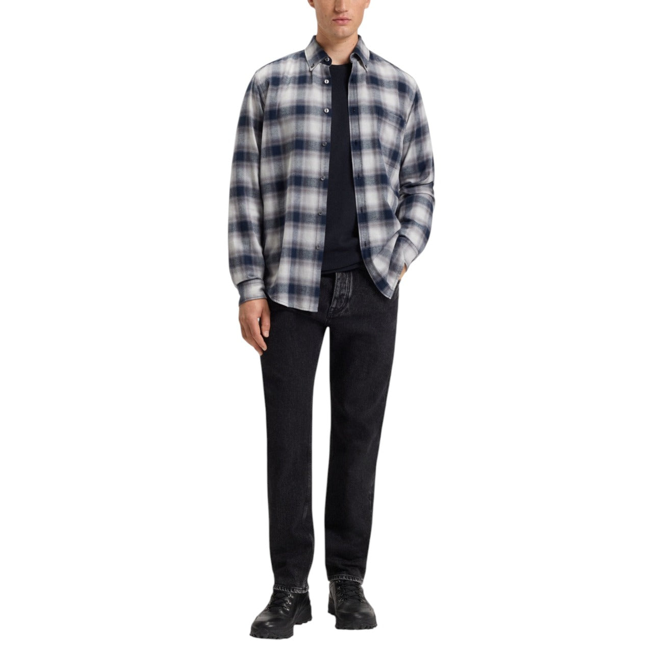 Maglia Uomo Boss Blu Girocollo - Collezione A/I