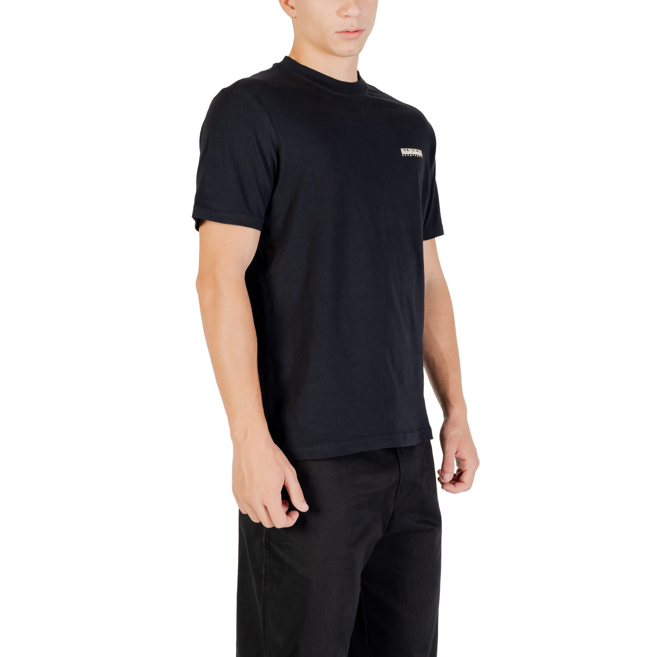 T-shirt Girocollo Nera Uomo Autunno/Inverno Napapijri