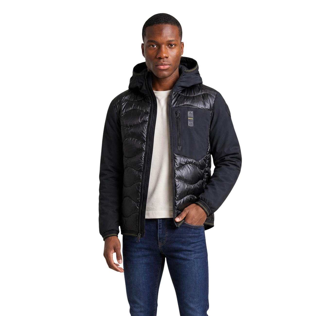 Blauer. Giacca in Poliammide Uomo Nero ALBERT