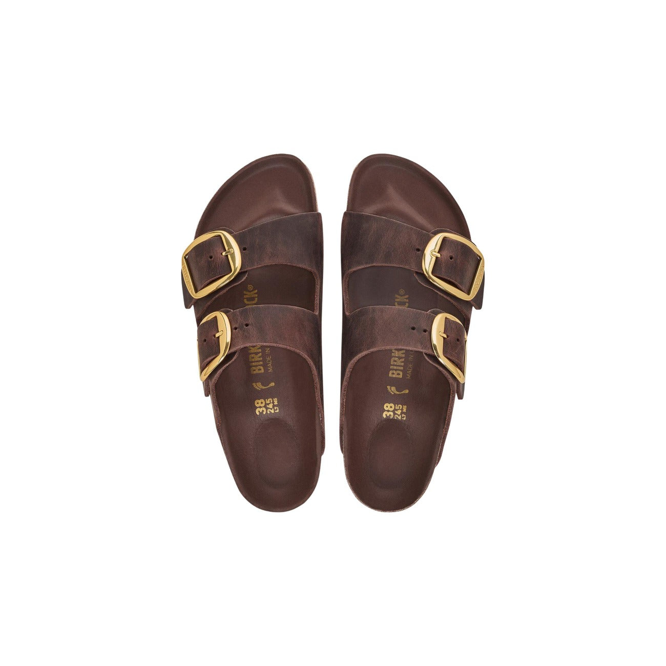 Birkenstock Sandali in Pelle Donna Marrone ARIZONA BB HEX