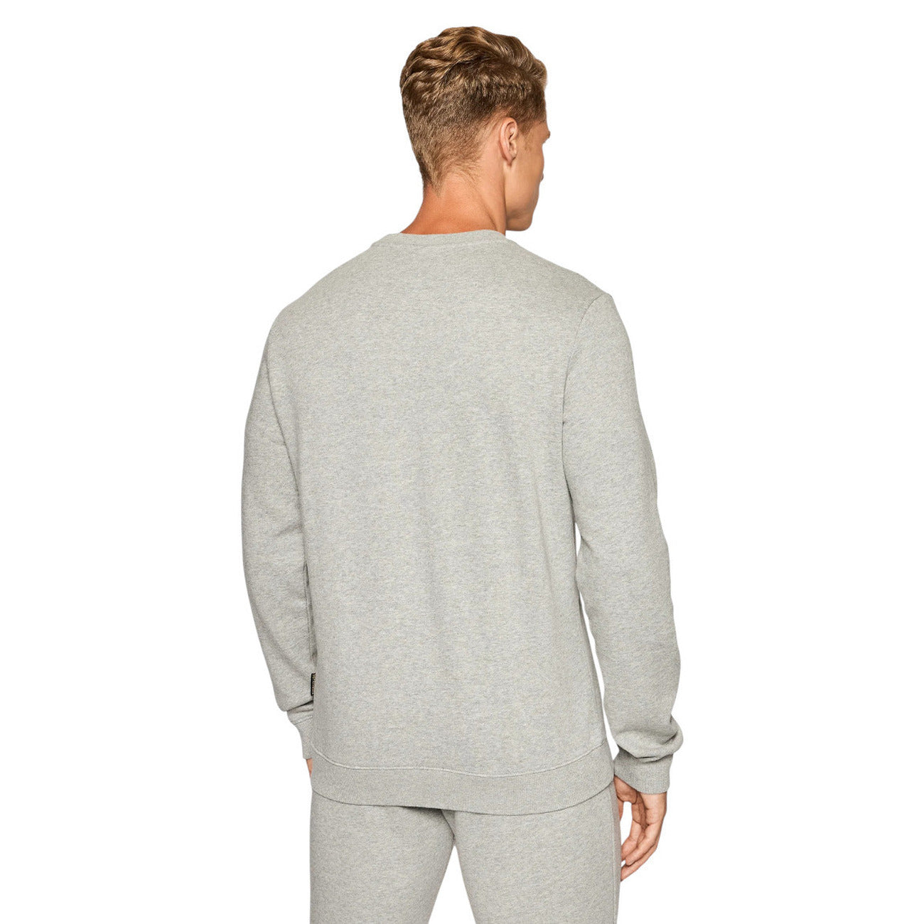 Felpa Uomo Napapijri Grigio Cotone/Poliestere A/I