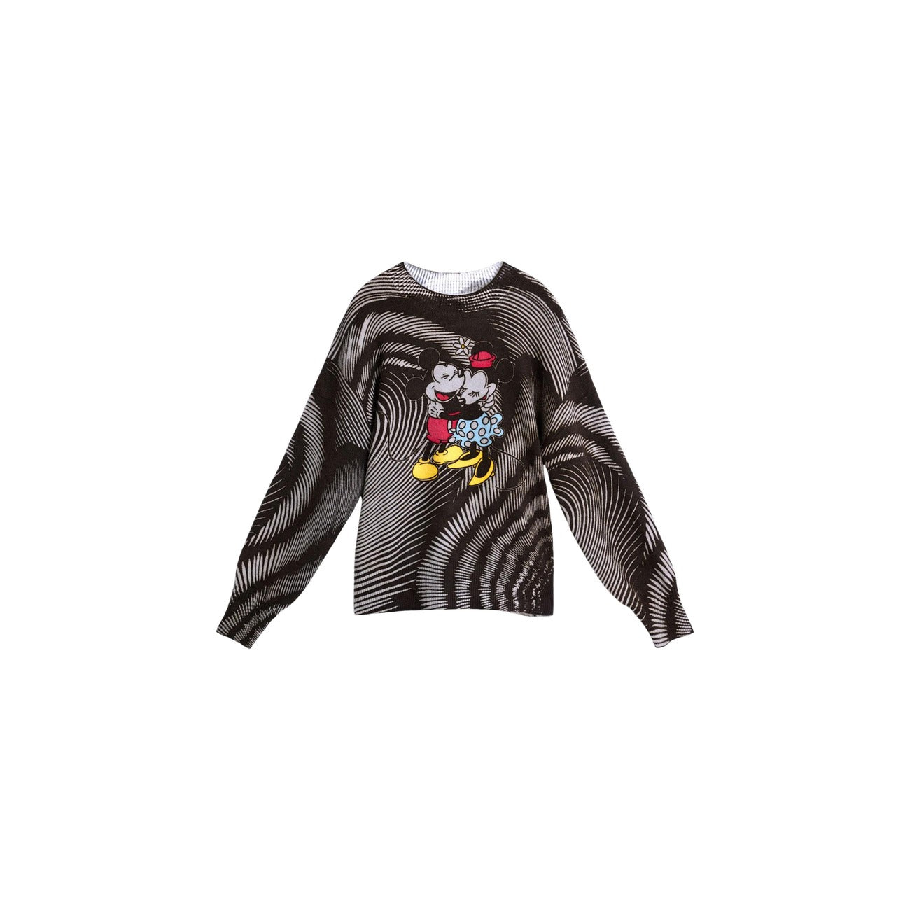 Desigual Maglia in Acrilico Donna Nero JERS_HUG MICKEY