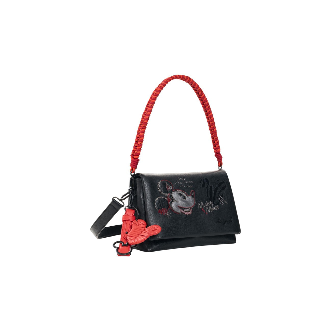 Desigual Borsa in Poliuretano Donna Nero BAG_MICKEY FACE VENECIA 4