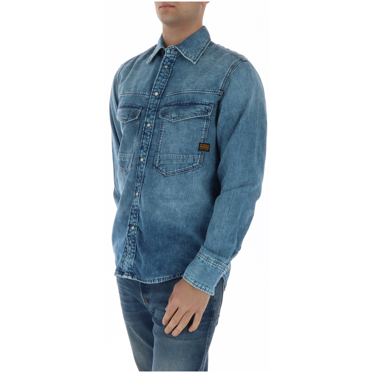 Camicia D23006 Blu