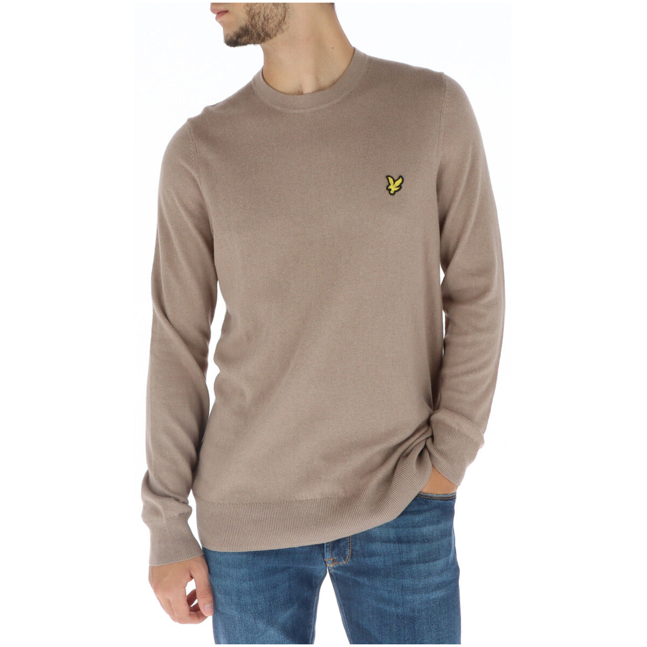 Maglia Uomo Lyle & Scott Girocollo Lana Merino e Cotone Nera