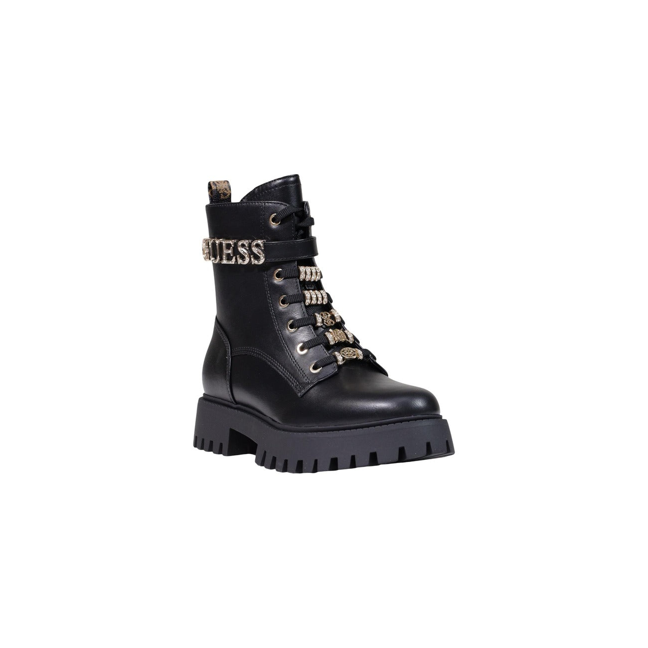 Guess Stivali in Poliuretano Donna Nero FICKI
