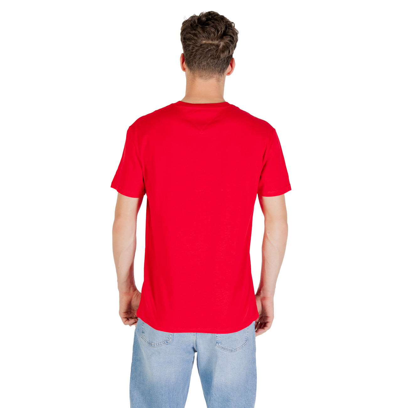 T-shirt Uomo a Stampa Rossa Autunno/Inverno Tommy Hilfiger Jeans