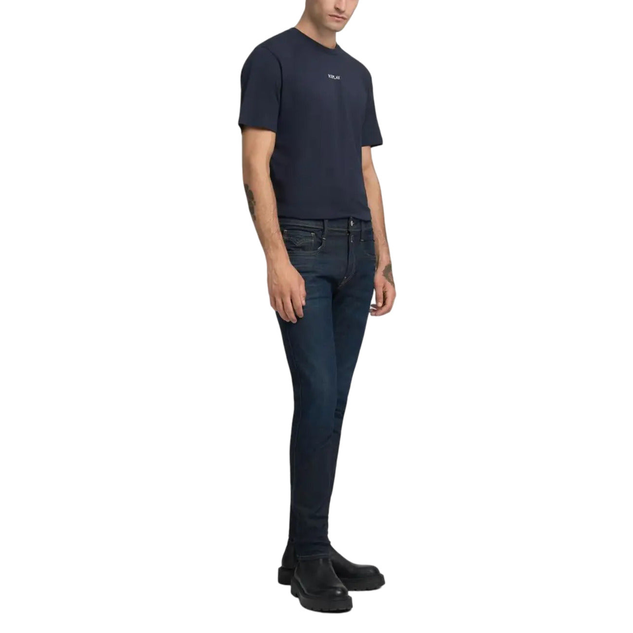 Replay Jeans Uomo Blu | Slim Fit Cotone Elasticizzato