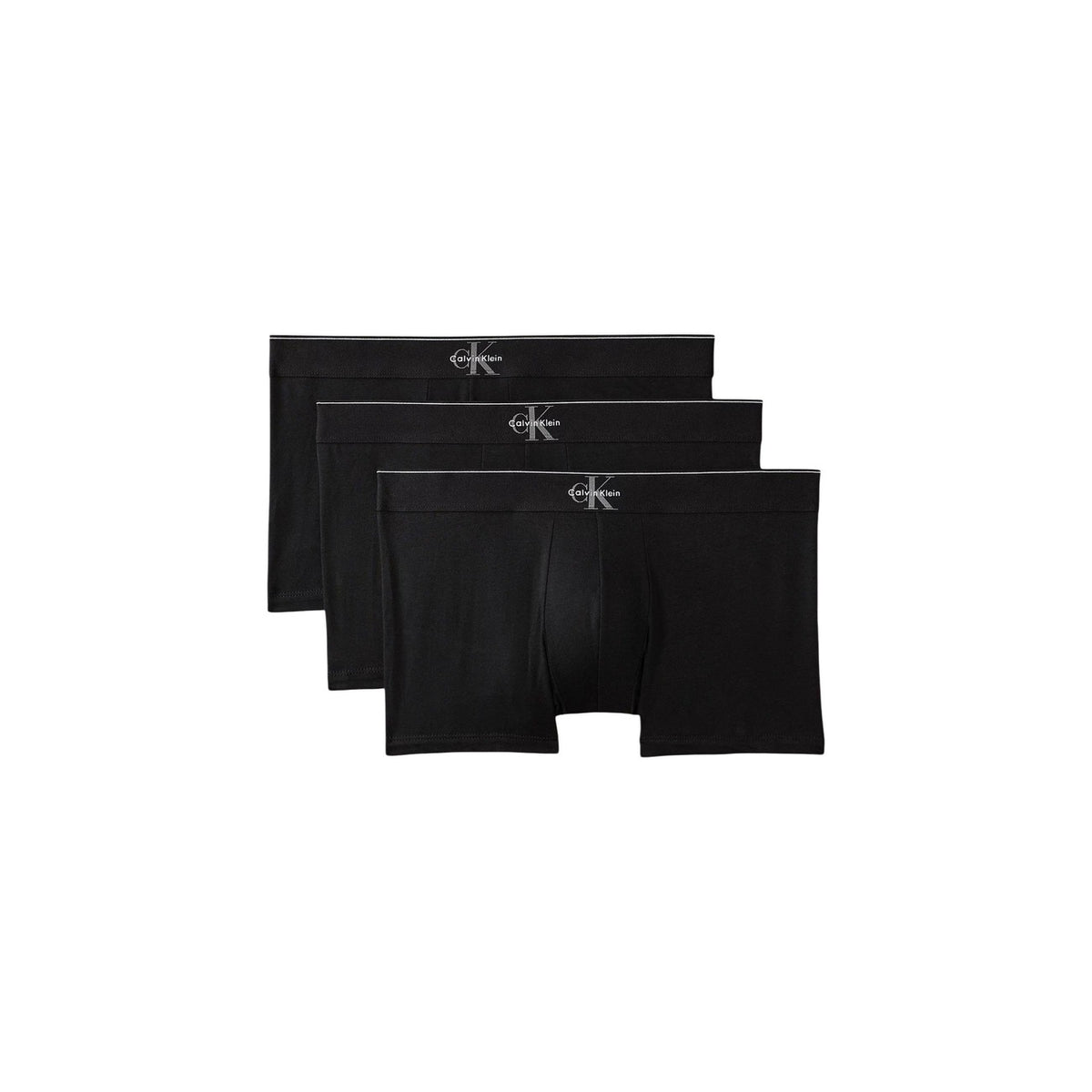 Calvin Klein Underwear Intimo in Cotone Uomo Nero TRUNK 3PK