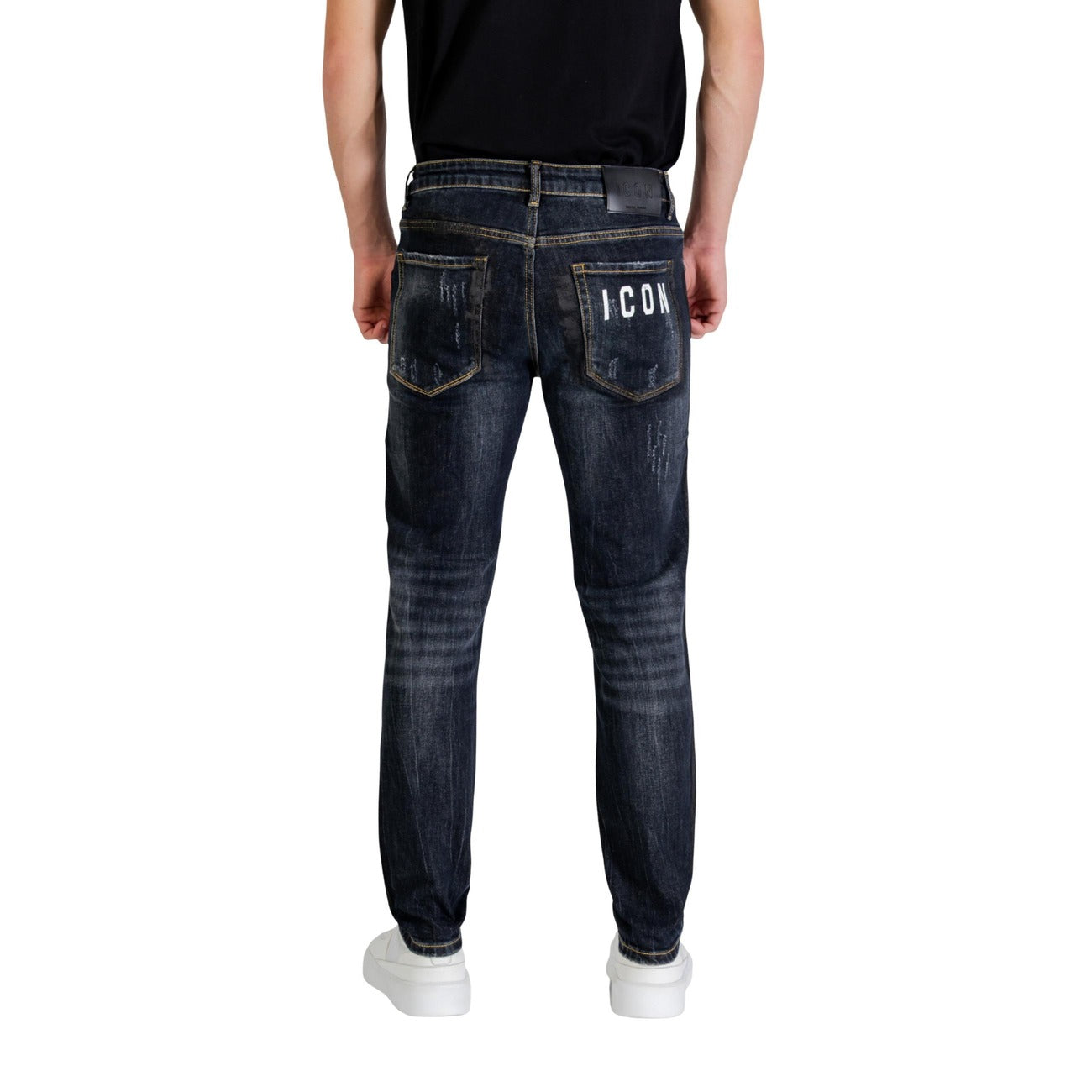 Icon Jeans Uomo Blu Effetto Strappato e Consumato A/I