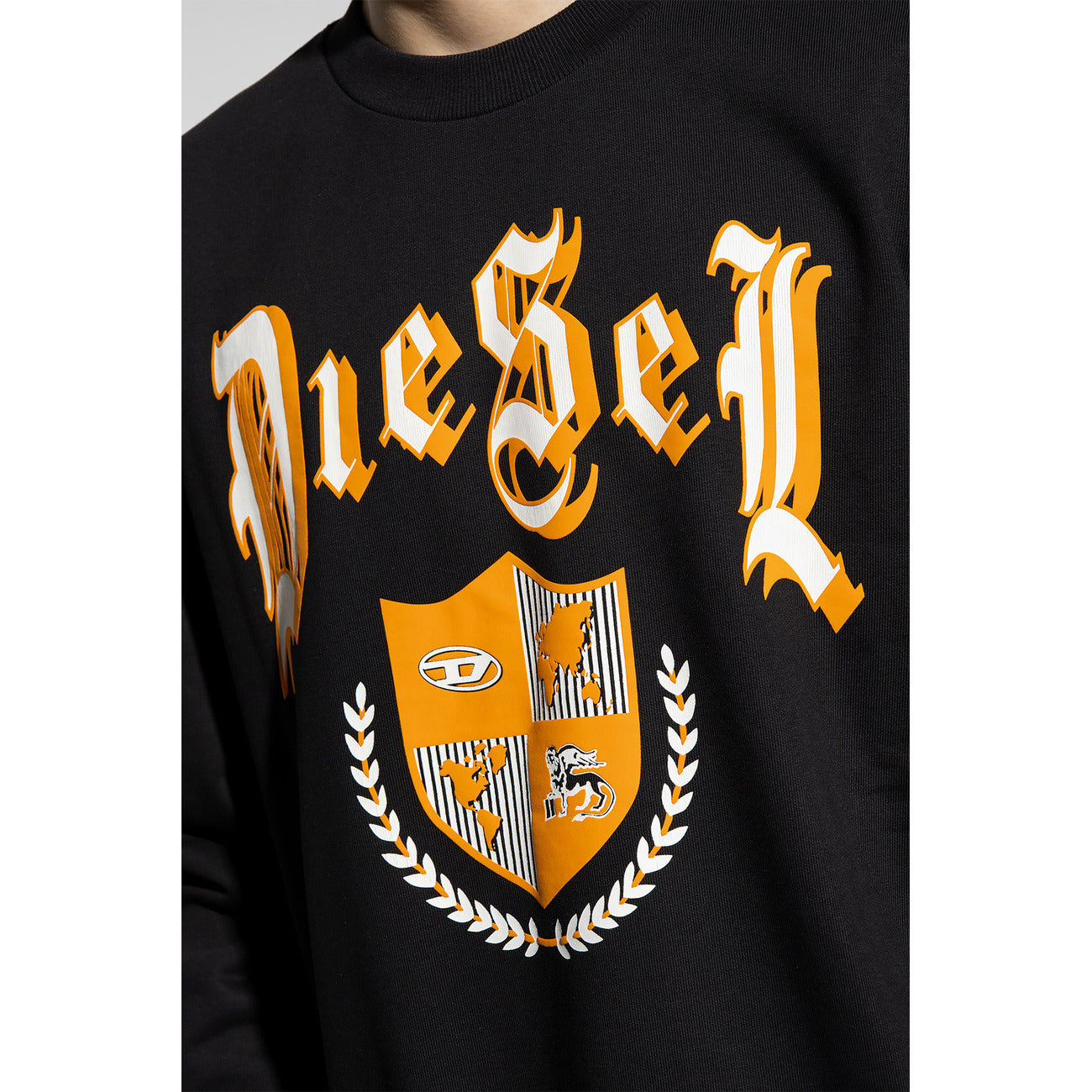 Diesel Felpa Nero Uomo