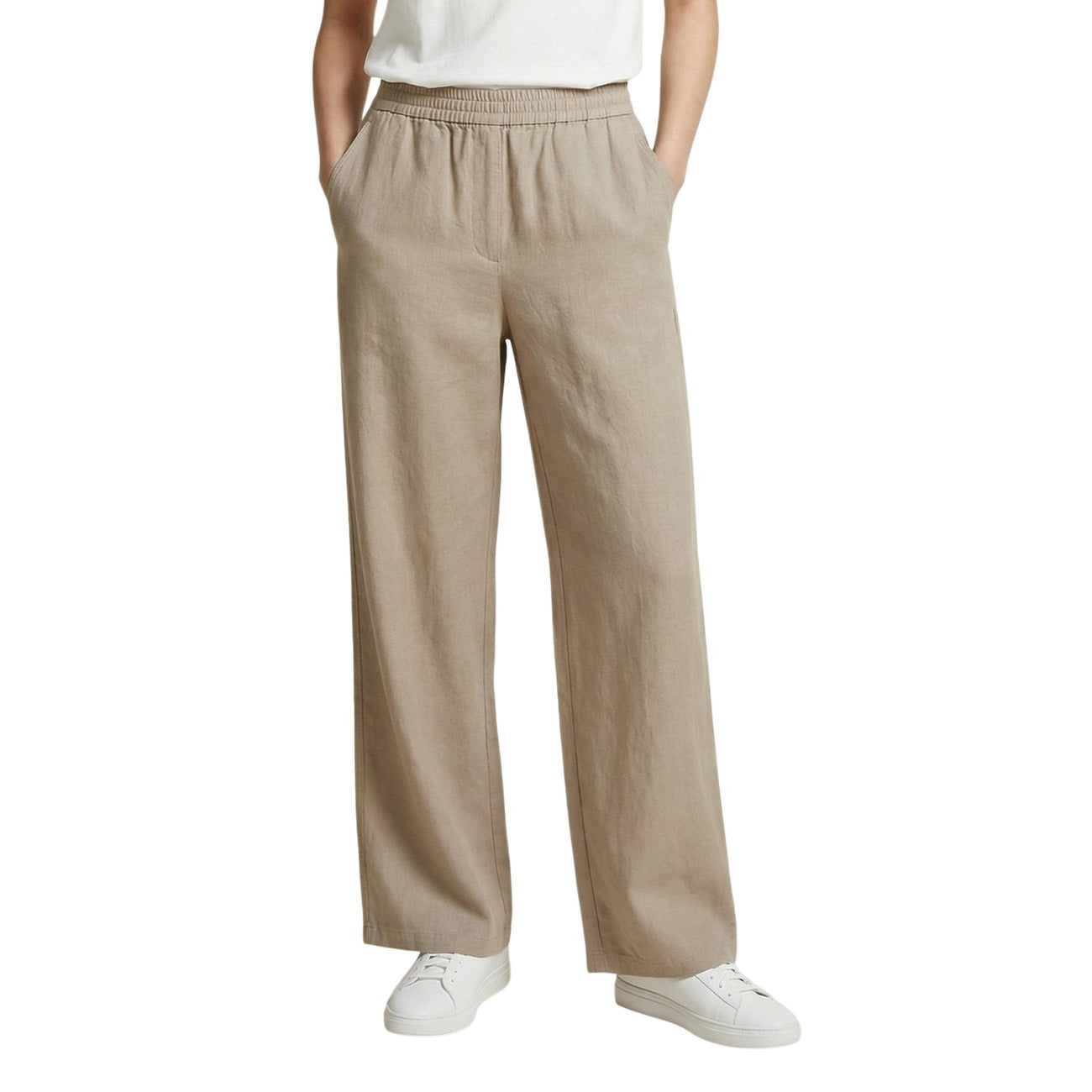 Only Pantalone Donna Beige