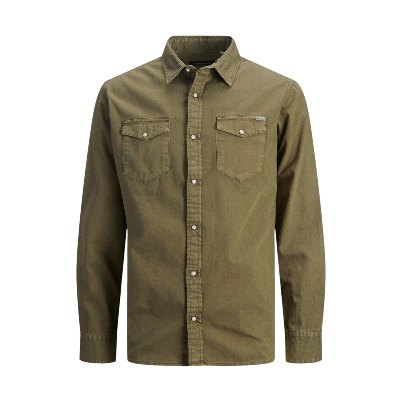 Camicia Lunga Classica Verde Uomo Jack & Jones