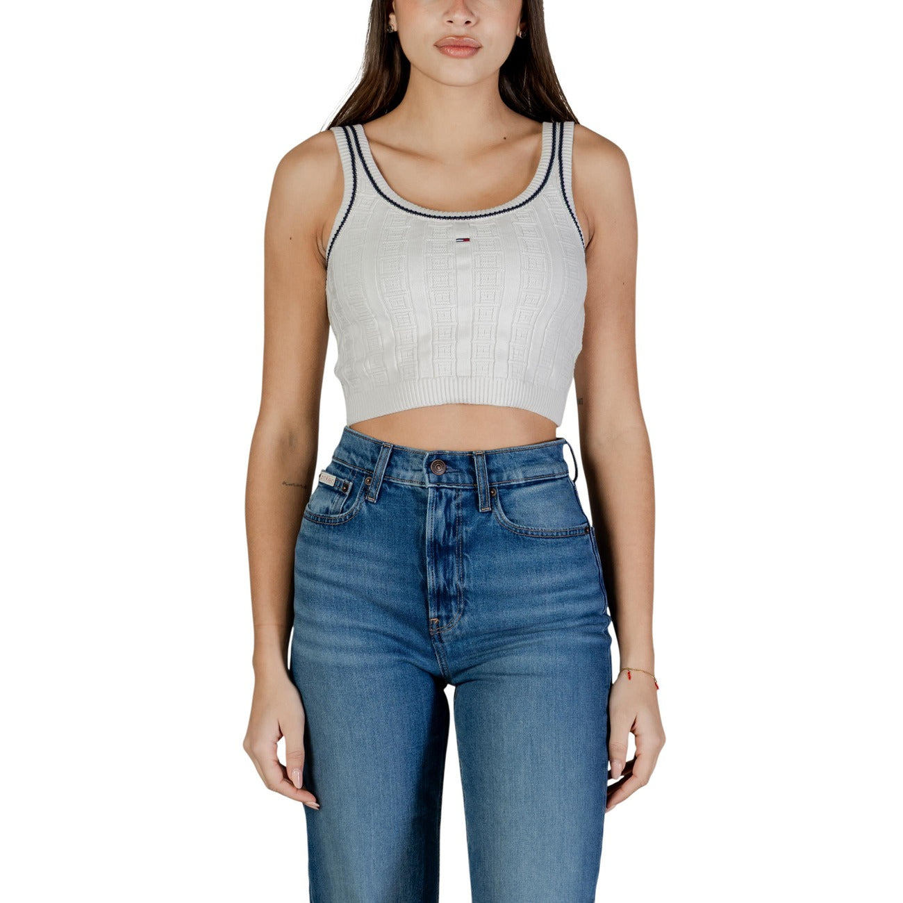 Tommy Hilfiger Jeans Canotta Donna Bianco