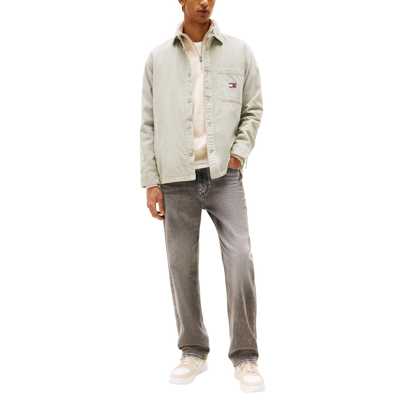 Giacca Uomo Tommy Hilfiger Jeans in Cotone Organico - Verde