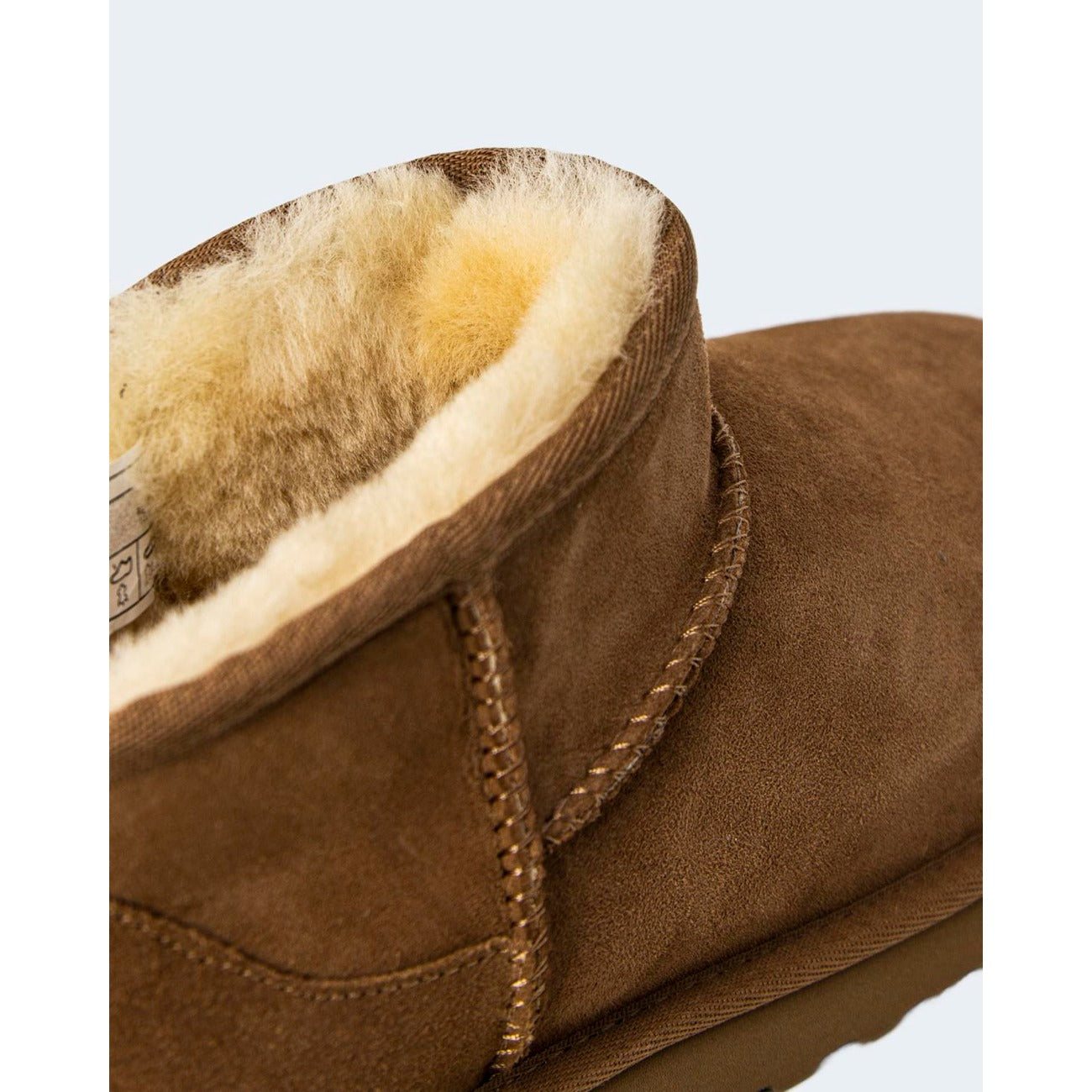 Ugg Stivali in Pelle Donna Beige CLASSIC ULTRA MINI