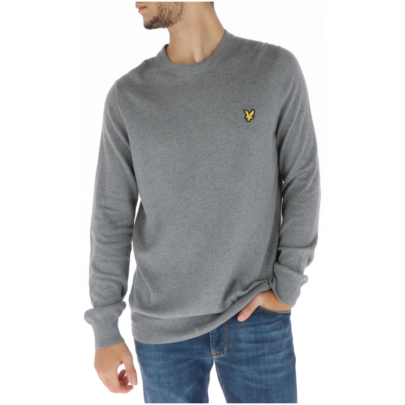 Maglia Uomo Lyle & Scott Girocollo Lana Merino e Cotone Nera