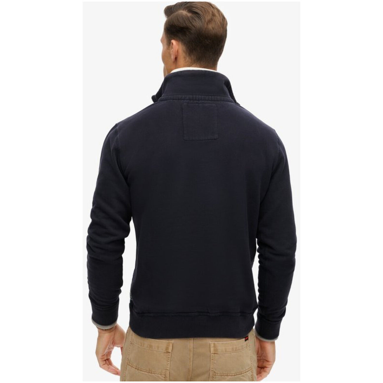 Superdry Felpa Uomo Cotone Blu Stampa A/I