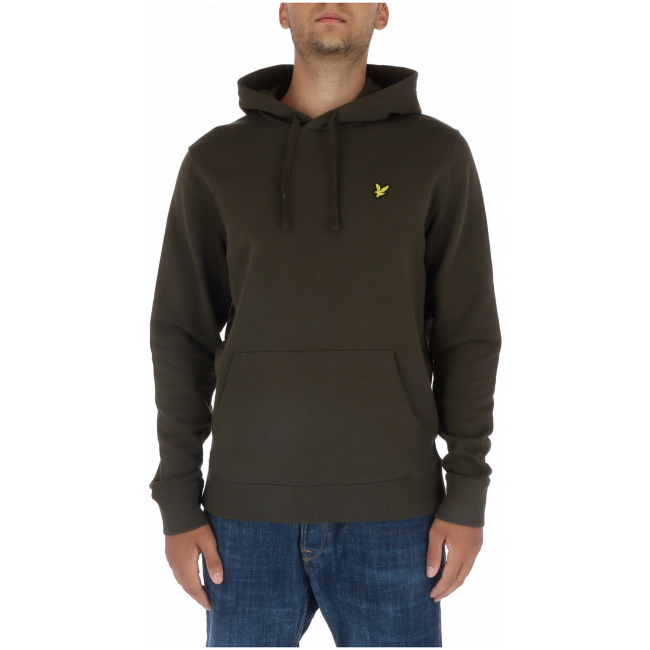 Lyle & Scott & Scott Cappuccio in Cotone Beige Uomo