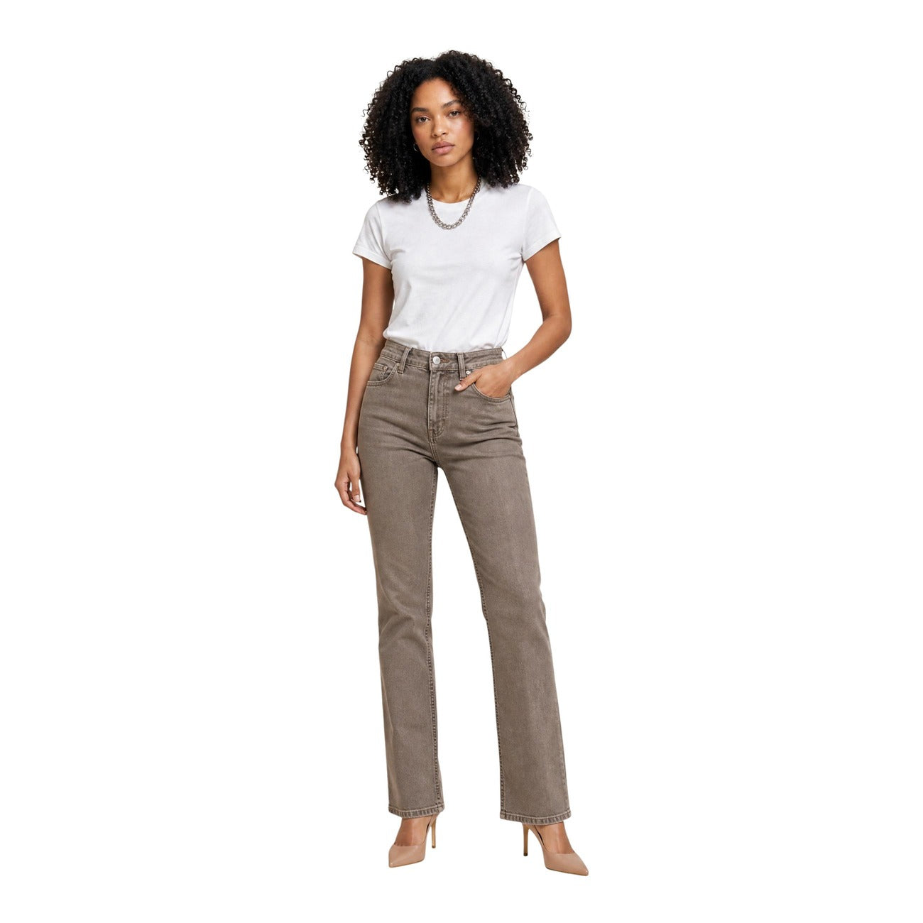 Liu Jo Pantalone in Cotone Donna Beige PANTS