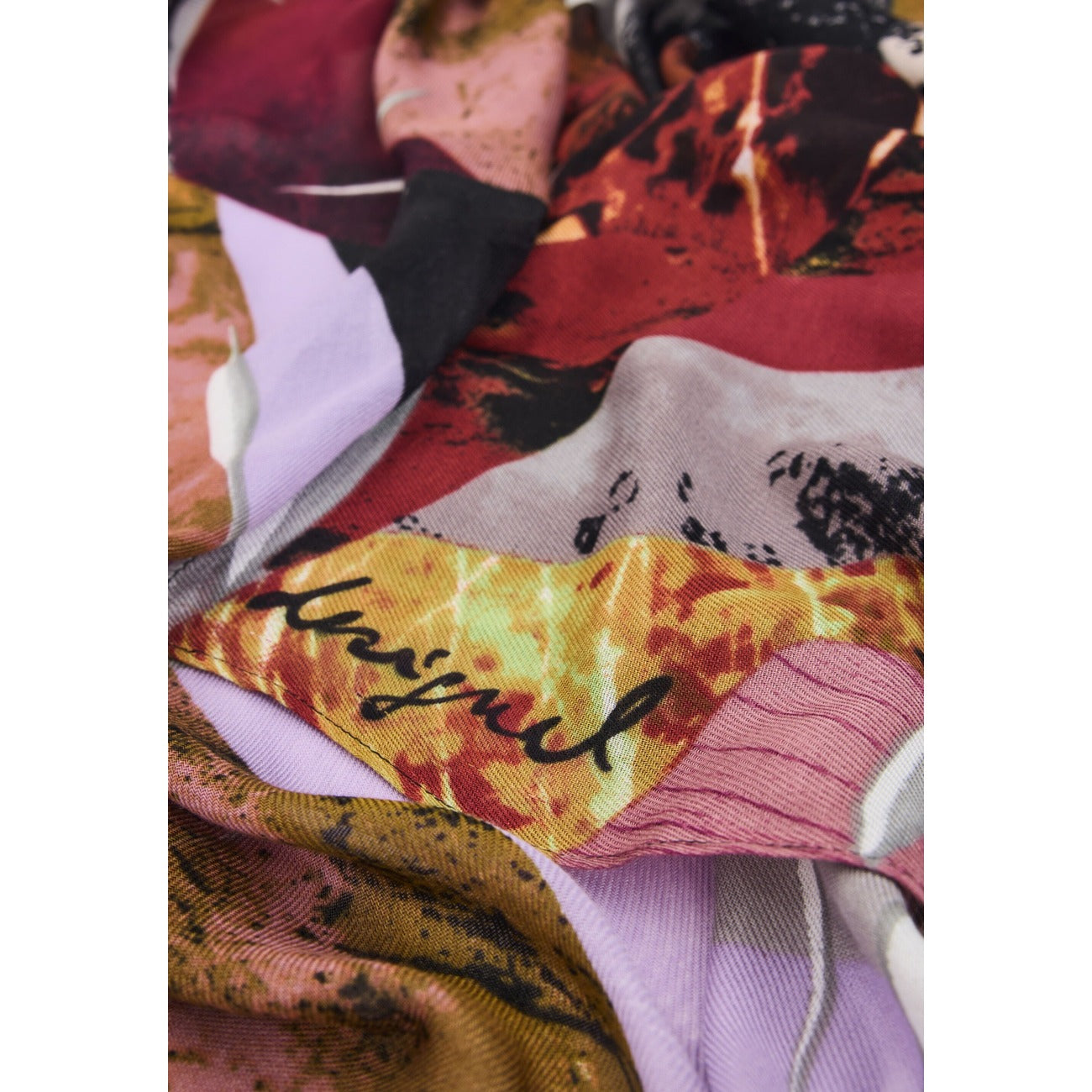 Desigual Sciarpa in Viscosa Donna Bordeaux FOU_ZENITH