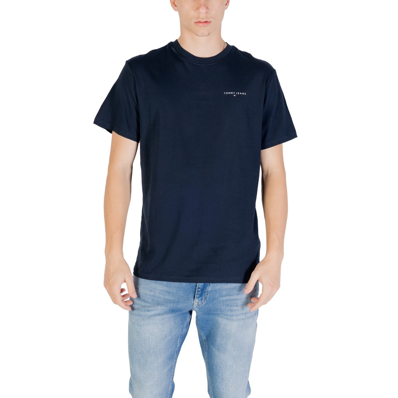 T-shirt Uomo Blu Maniche Corte Tommy Hilfiger Jeans