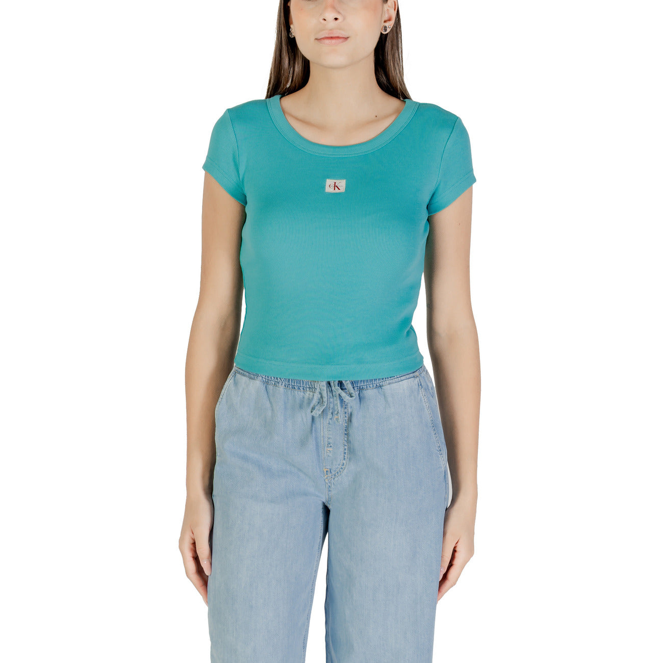 Calvin Klein Jeans T-shirt Donna Azzurro