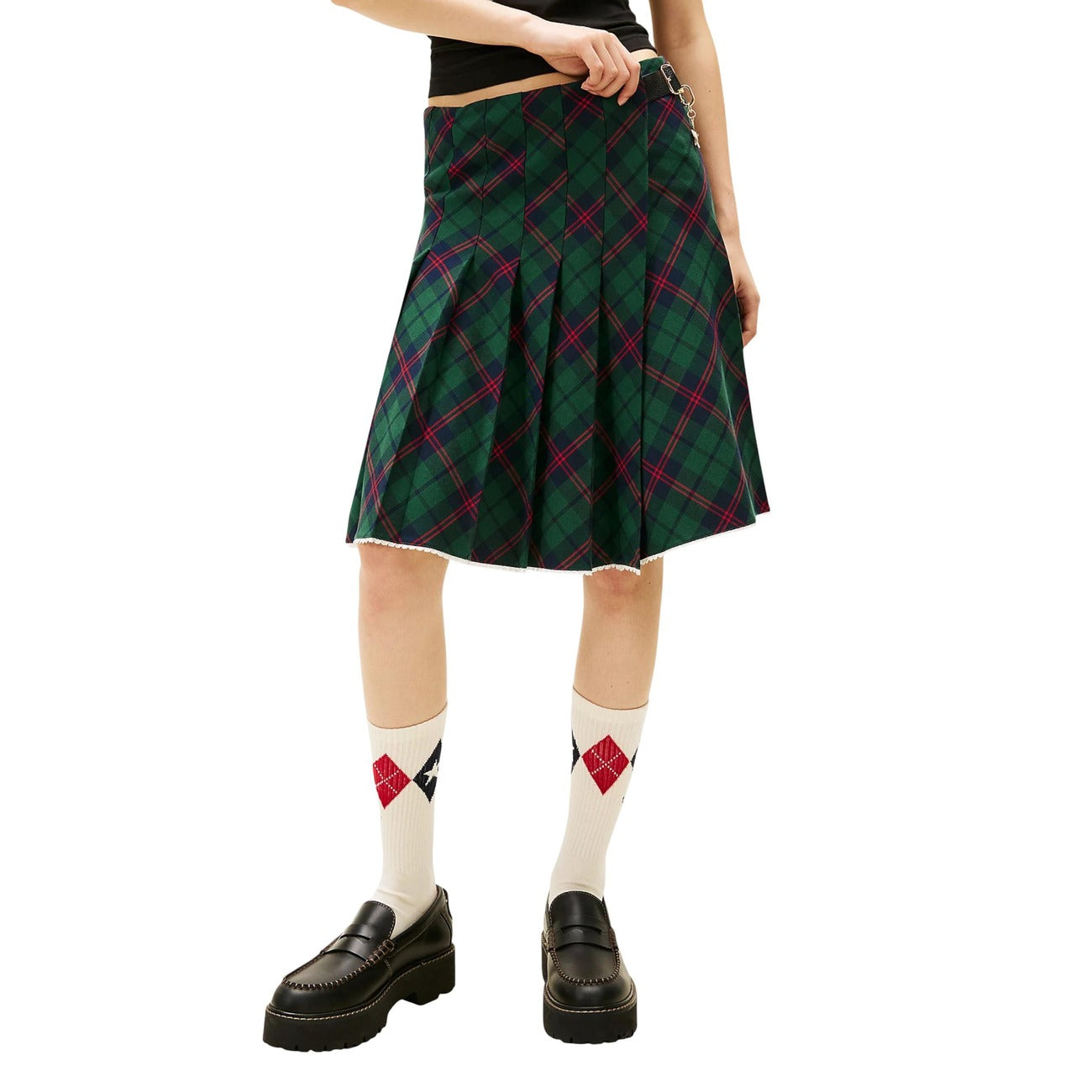 Gonna Donna a Quadri con Fibbia Primavera/Estate Tommy Hilfiger Jeans