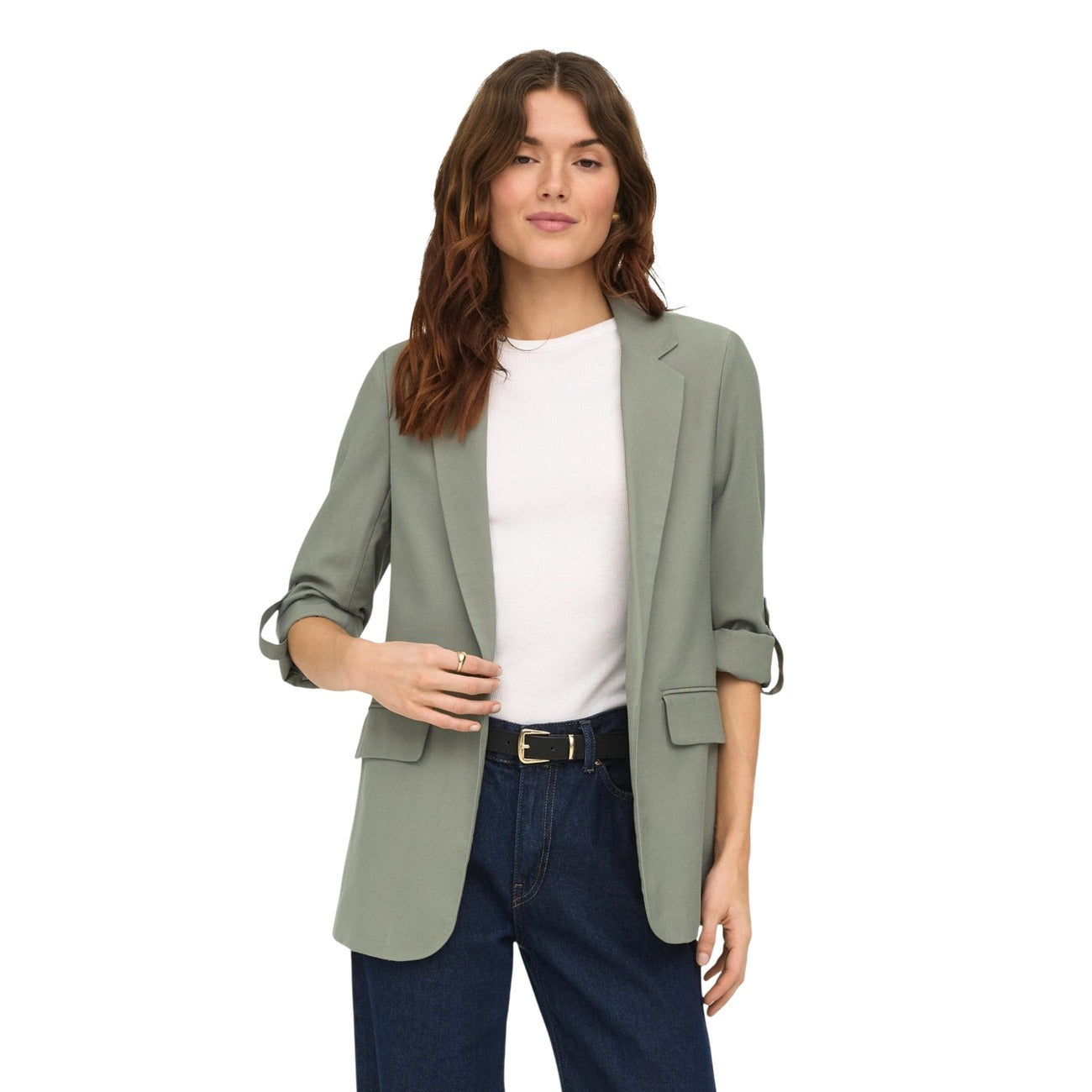 Only Giacca in Viscosa Donna Verde 15310839