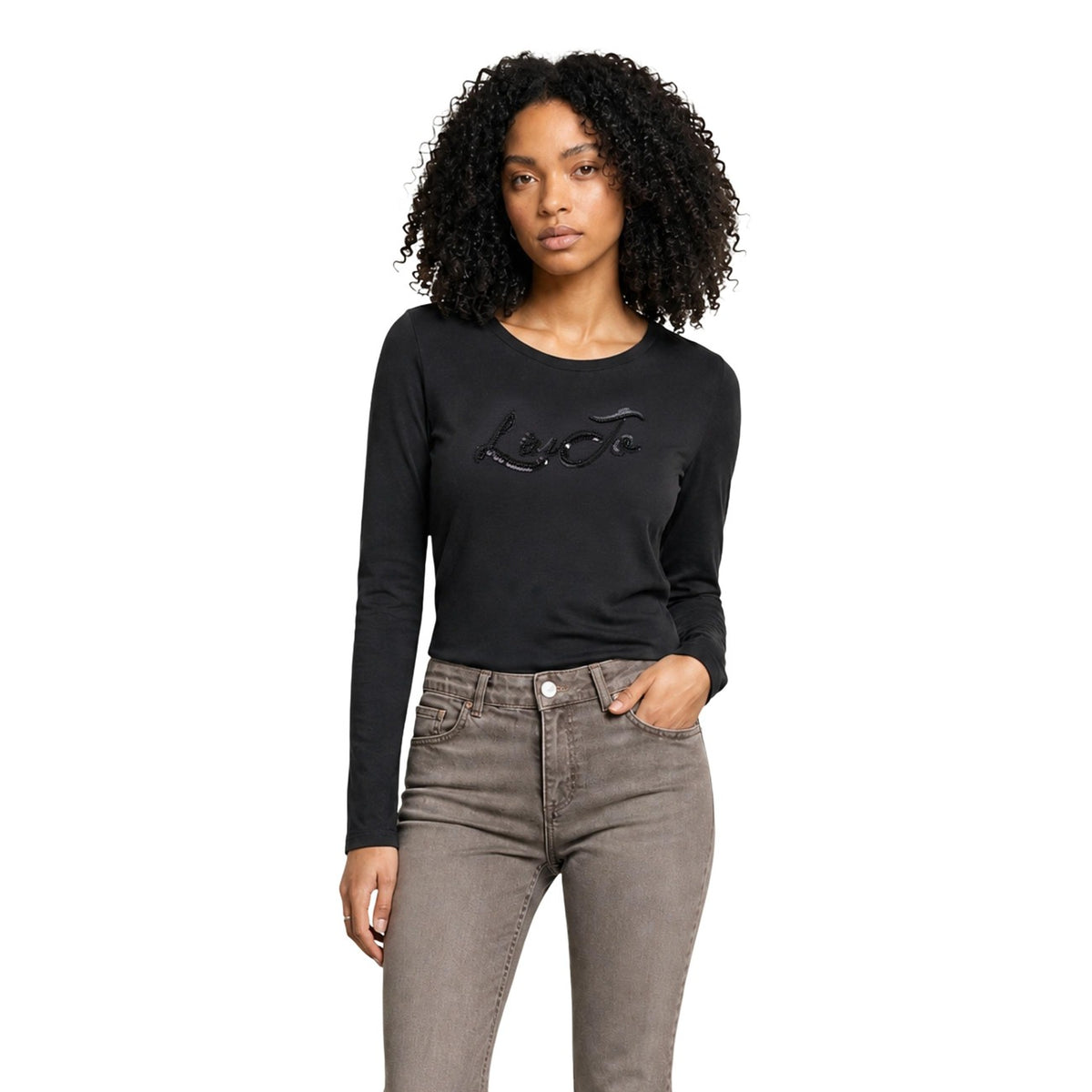 Liu Jo T-shirt in Cotone Donna Bordeaux BASIC