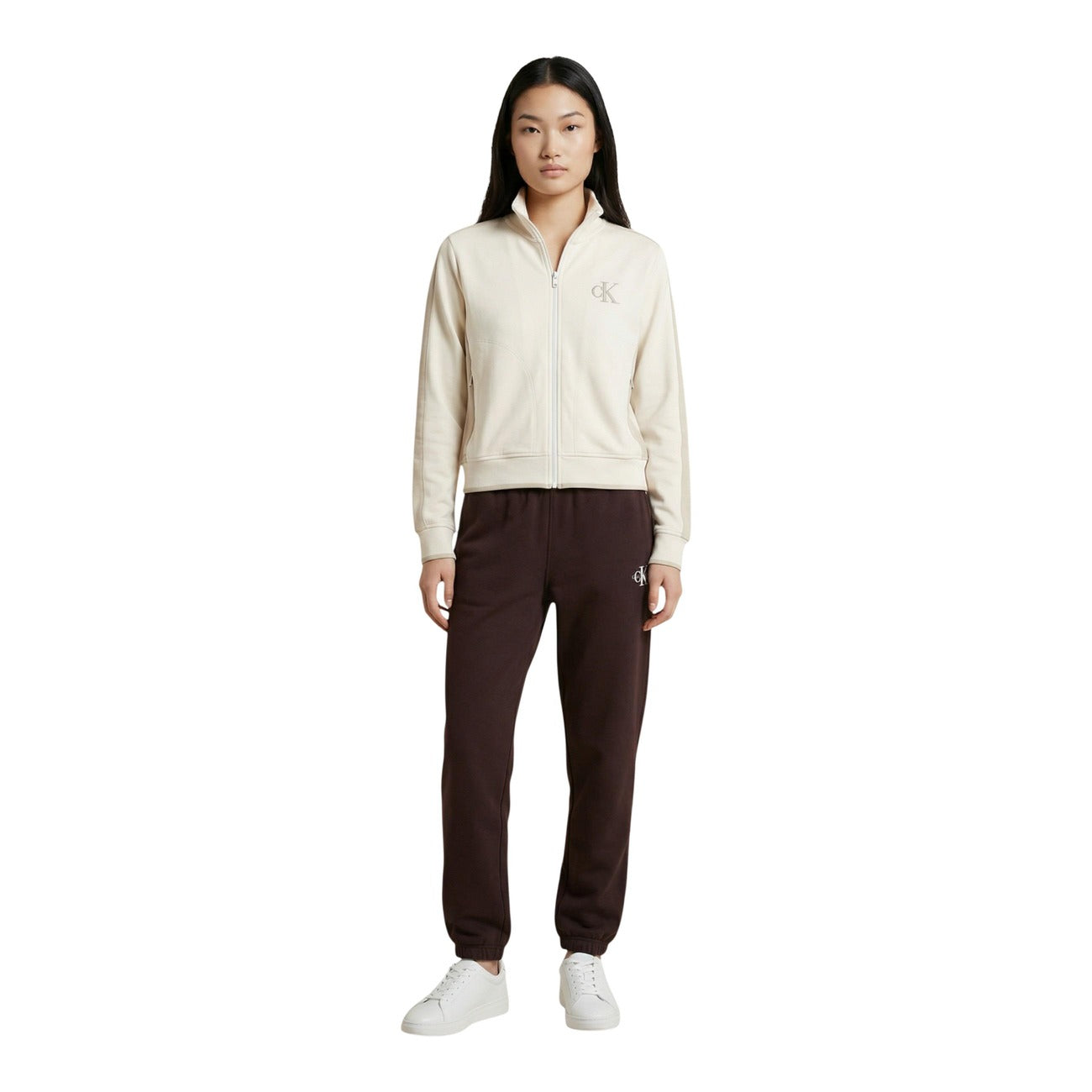 Calvin Klein Jeans Felpa Beige Donna
