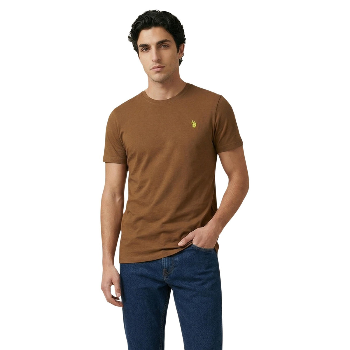 U.s. Polo Assn. T-shirt in Cotone Uomo Nero US43 154015