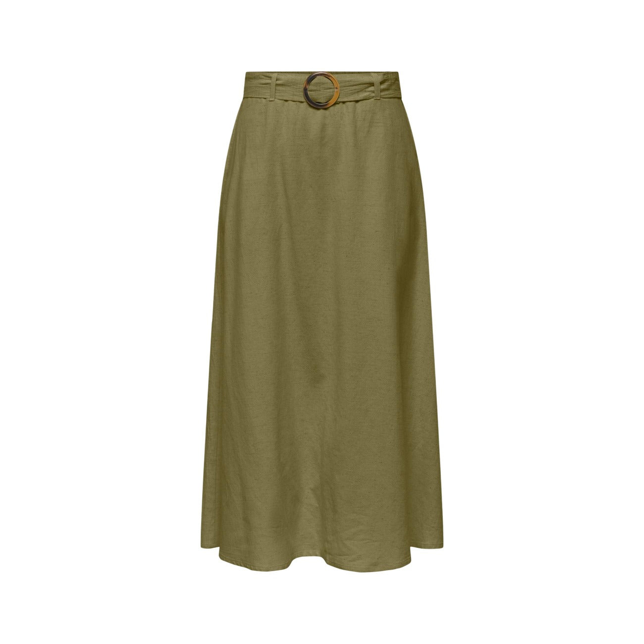 Jacqueline De Yong Gonna in Cotone Donna Beige JDYMILAN LINEN HW BELTED SKIRT WV