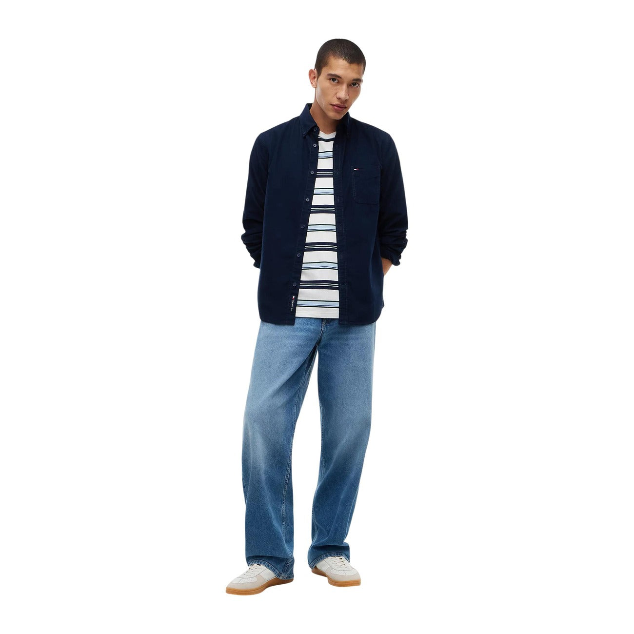 Tommy Hilfiger Jeans Camicia in Uomo Blu