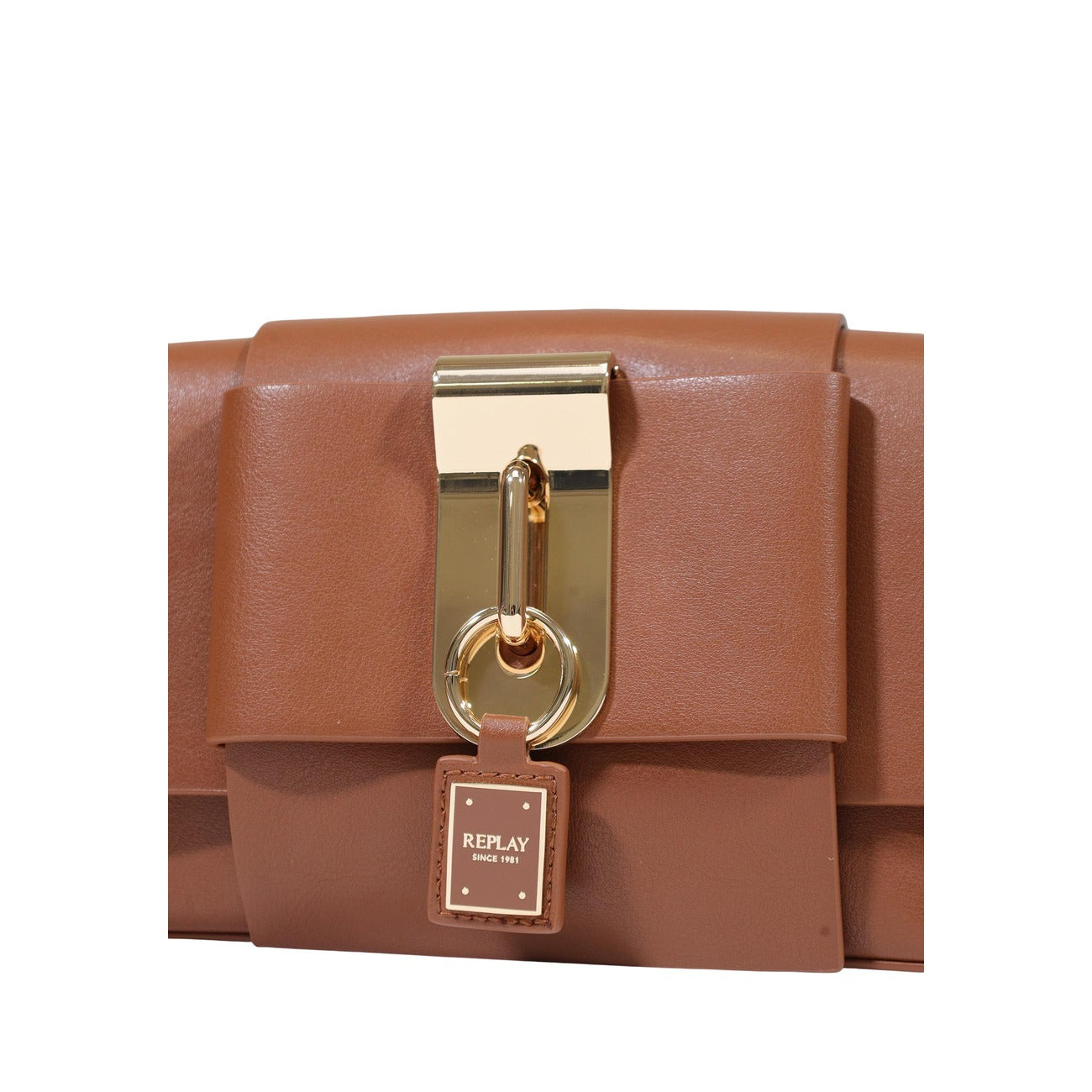 Replay Borsa in Pvc Donna Marrone PLAIN SYNTHETIC