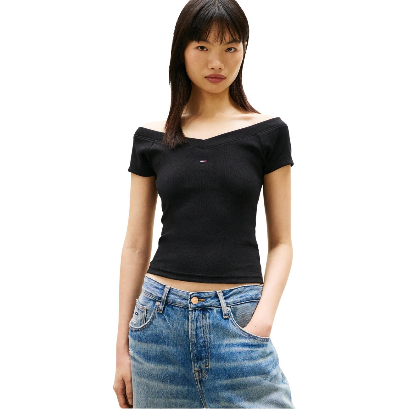 Tommy Hilfiger Jeans Top Tommy Hilfiger Beige Donna