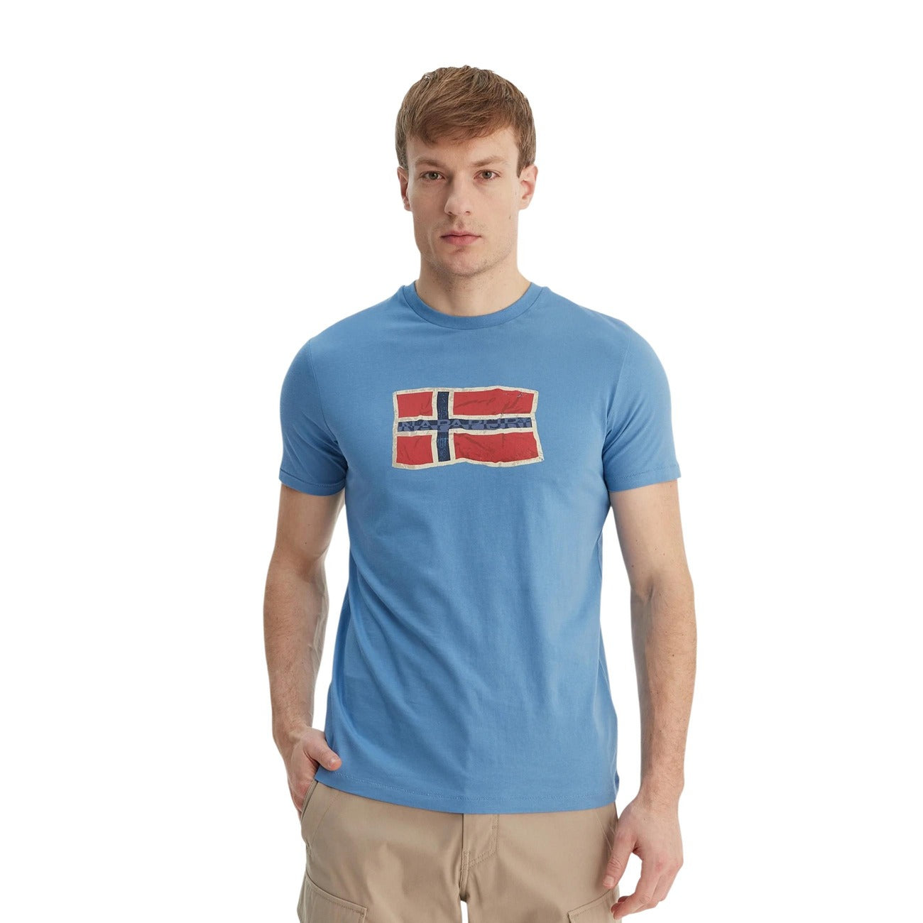 T-Shirt NP0A4FZB Azzurro