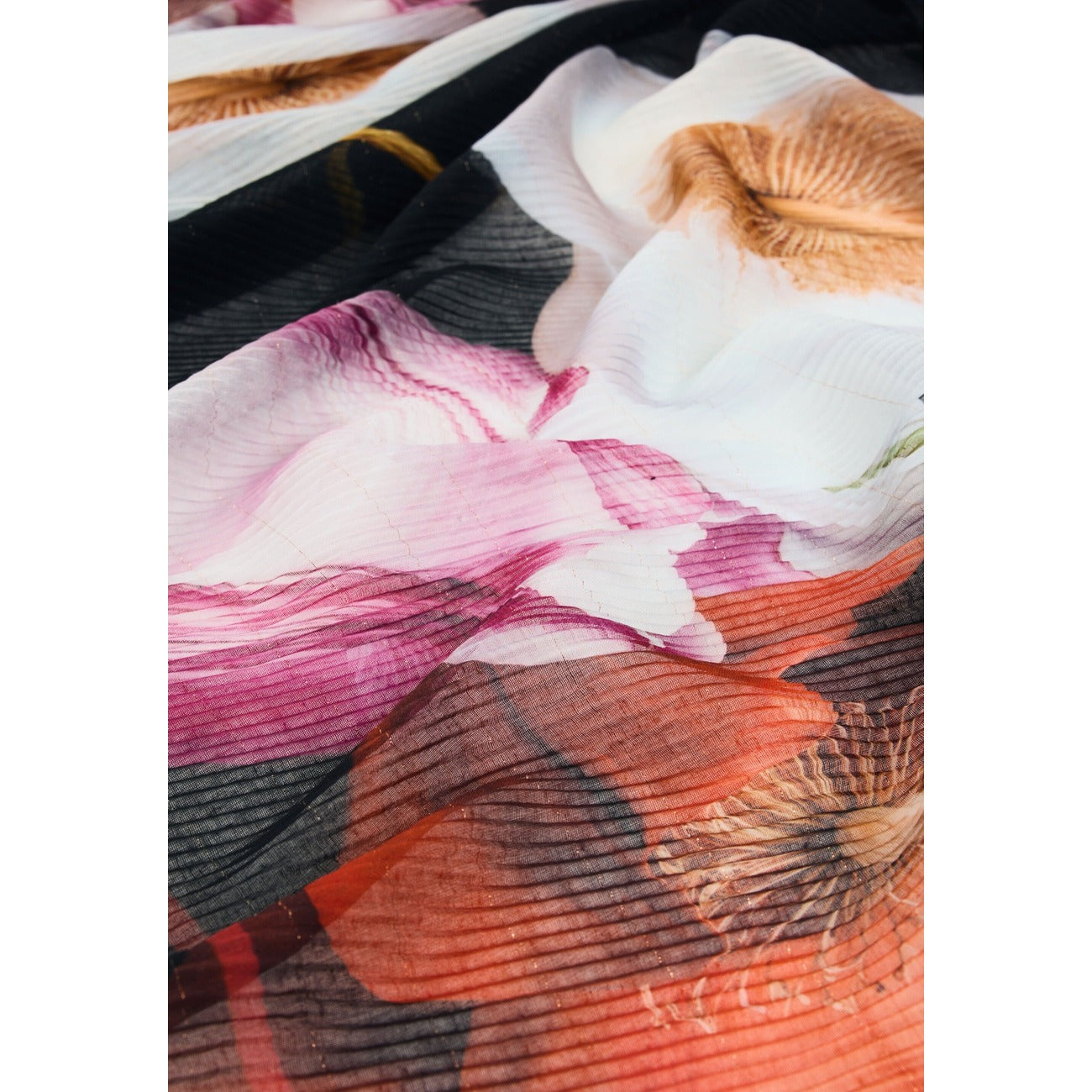 Desigual Sciarpa in Poliestere Donna Nero FOU_ROSEA